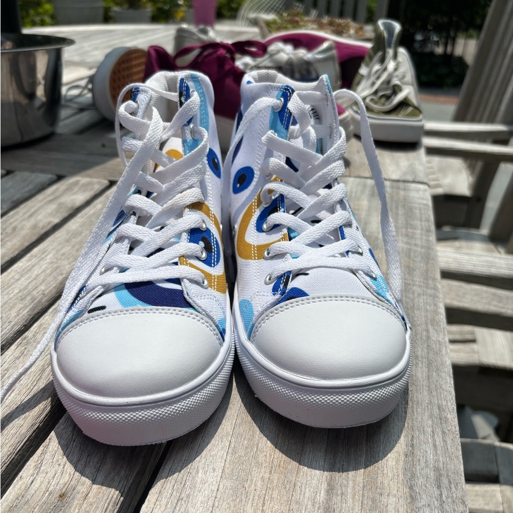 Colorful High-Top Kids Sneakers